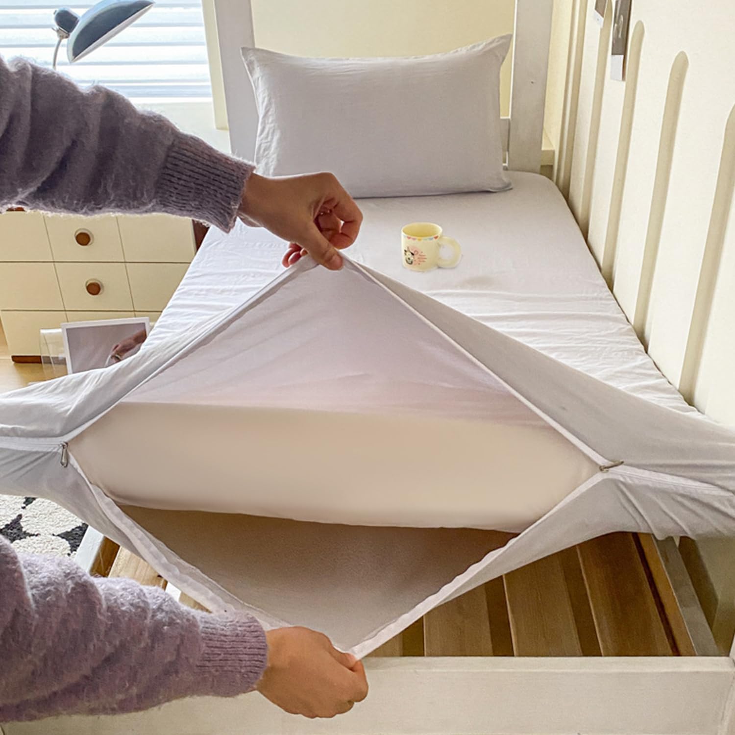 Grey,80x190cm, Floor Futon Mattress Cover Queen King Size Traditional Mattress Protector Cover Tatami Futon Bed Cover Soft Skin-Friendly Japanese Sleeping Mat Cover