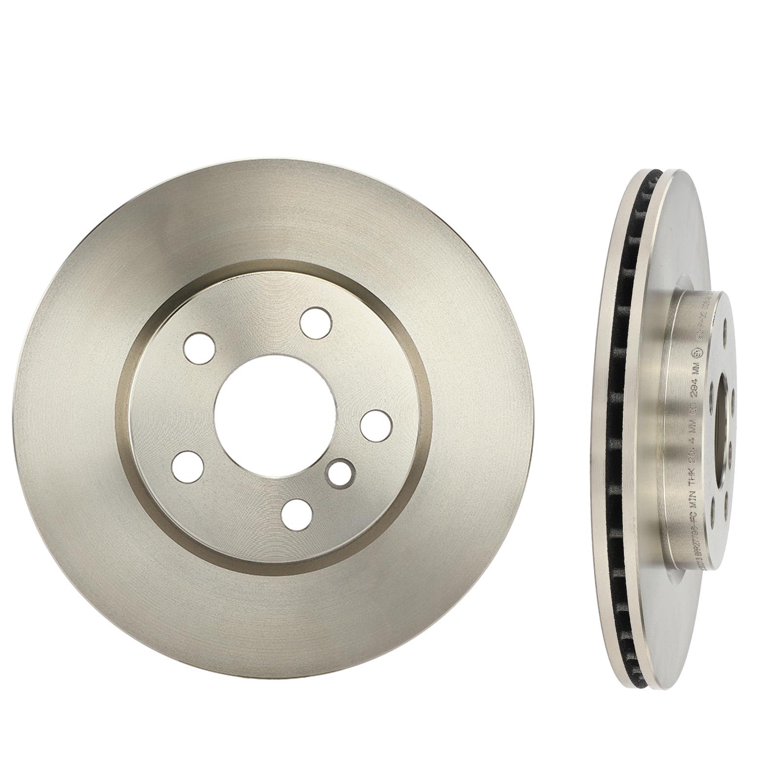 Frankberg 2 discos de freno + 4 pastillas de freno delanteras compatibles con 2 Active Tourer F45 216-218 1.5L-2.0L 2013-2021 2 Gran Tourer F46 214-216 1.5L 2014-2024 Replace# 34116866297777