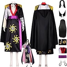Anime Character Boa Hancock Cosplay Costume Outfit Role Play Uniform Wig Full Set Halloween Party Dress Up Suit