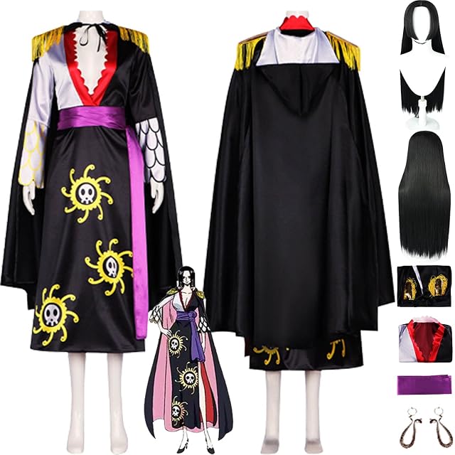 bbganlian Anime One Piece Nico Robin Disfraz de cosplay Monkey D. Luffy Juego de Roles Uniforme Set Completo…