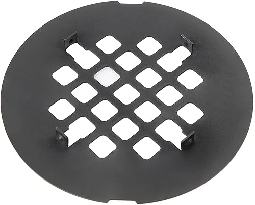 Vista 2 de Artiwell Cubierta de drenaje de ducha de 4-1/4 pulgadas de diámetro exterior, rejilla redonda para desagüe de ducha, cubierta de repuesto, diseñada