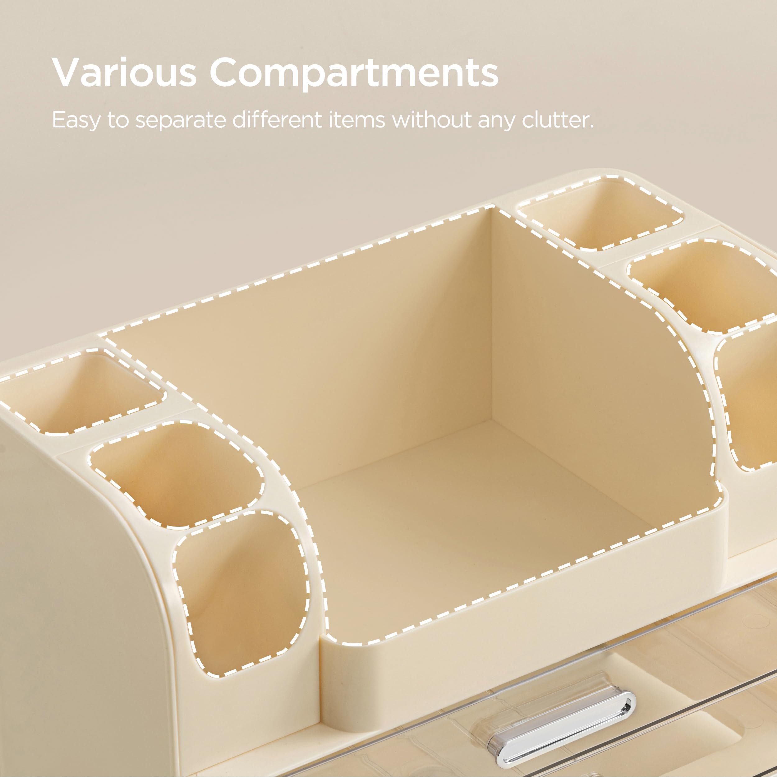 HBlife Large Makeup Organizer with Brush Holder