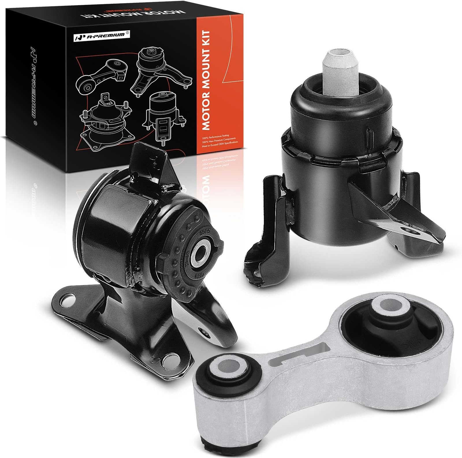 A-Premium Engine Motor and Transmission Mounts Compatible with Mazda 6 2003 2004 2005 2006 2007 2008 2.3L FWD 3-PC Set