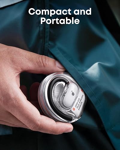 soundcore V40i by Anker, Open-Ear Earbuds, Clear Design, Lidless Case, 4 Adjustable Positions for Every Ear Size, Richer Bass, IP55, 21H Playtime, AI Clear Calls, Bluetooth 5.4, App Control - 7
