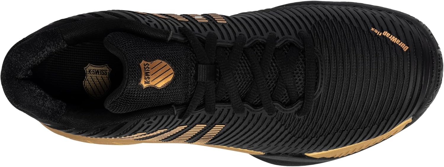 K-Swiss/Master Athletics Men's Hypercourt Express 2 Tennis Shoe (Black/Gold) - Image 6