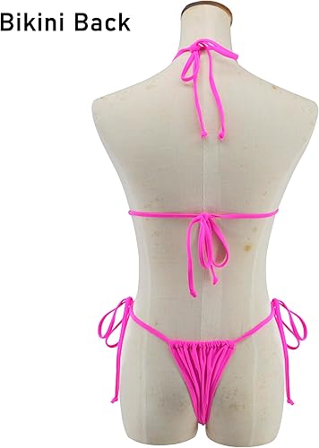 Miniatura 4 de SHERRYLO Traje de baño de bikini con tanga para mujer, parte inferior brasileña, triángulo, bikinis