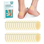 Promifun Waterproof Hydrocolloid Gel Blister Bandages - Pads for Heel, Foot, Toe & Feet - Gel Blister Cushions for Prevention & Recovery (32ct, Heel Pack)