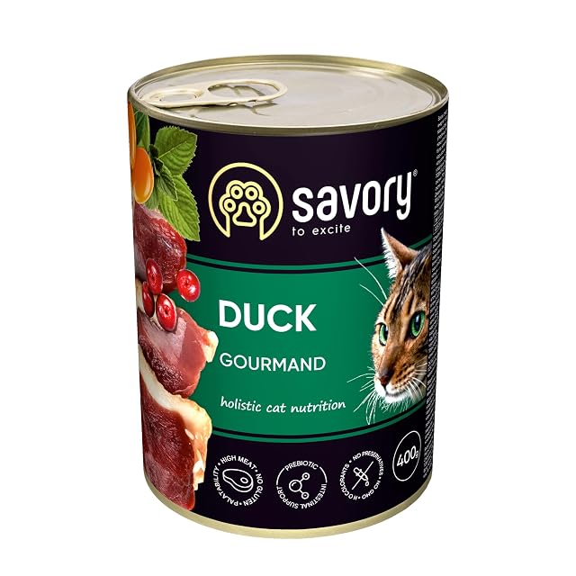 Foto 2 de 4 de Savory - Comida húmeda para Gatos - Comida húmeda para Gatos - para Gato Adulto - Pato