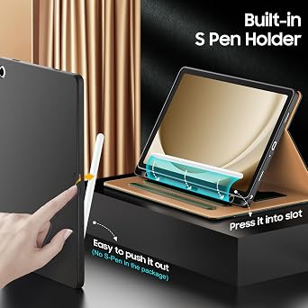 OKP Case for Samsug Galaxy Tab A11+ / A9+ Plus 11 inch 2026/2024 (SM-X230/X236/X238/X210/X216/X218), PU Leather Folio Cover with Multi-Angle Stand, Auto Wake/Sleep for 11 Tablet (Alpine Green)