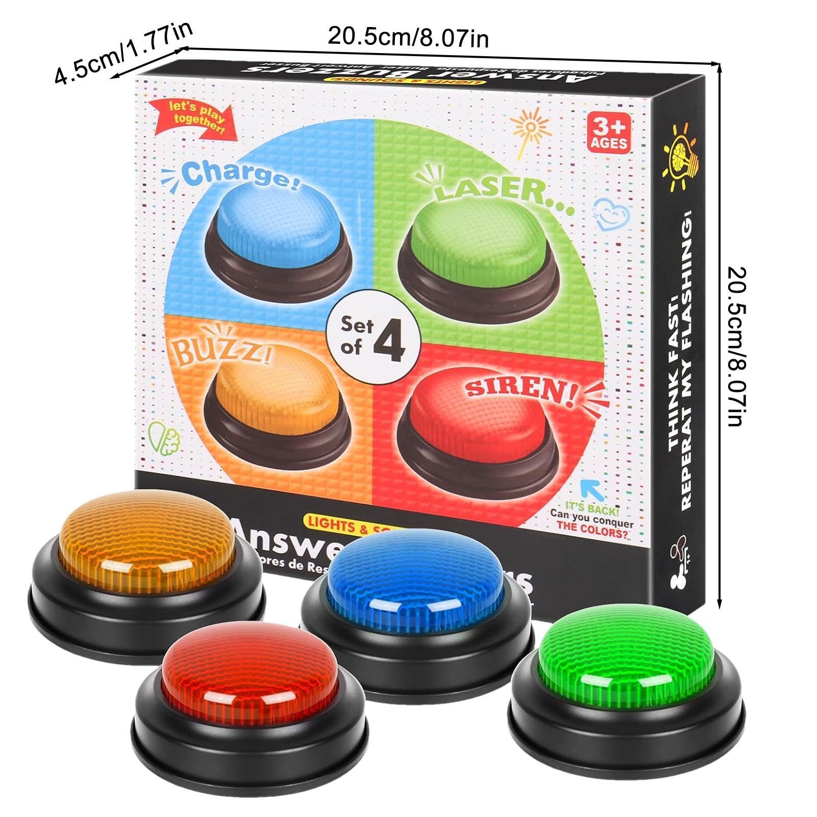 Retekess TM102 System Buzzer Sans Fil pour Jeux, Buzzer Sonore et