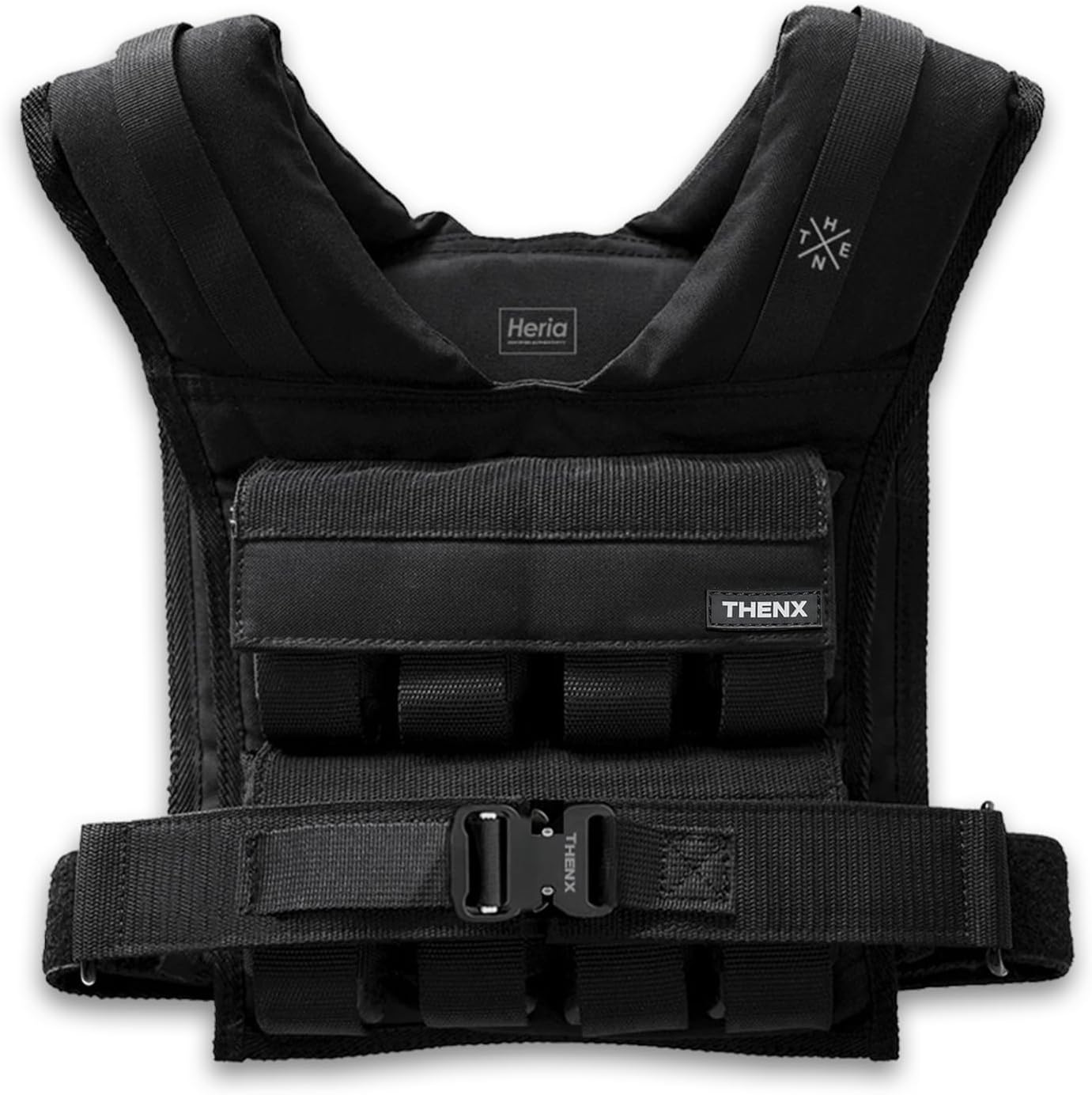 THENX Weighted Vest by Chris Heria – Adjustable Workout Vest for Men & Women – Calisthenics, Fitness, Running, Cross Training & Strength Training – Ergonomic Fit with Removable Weights