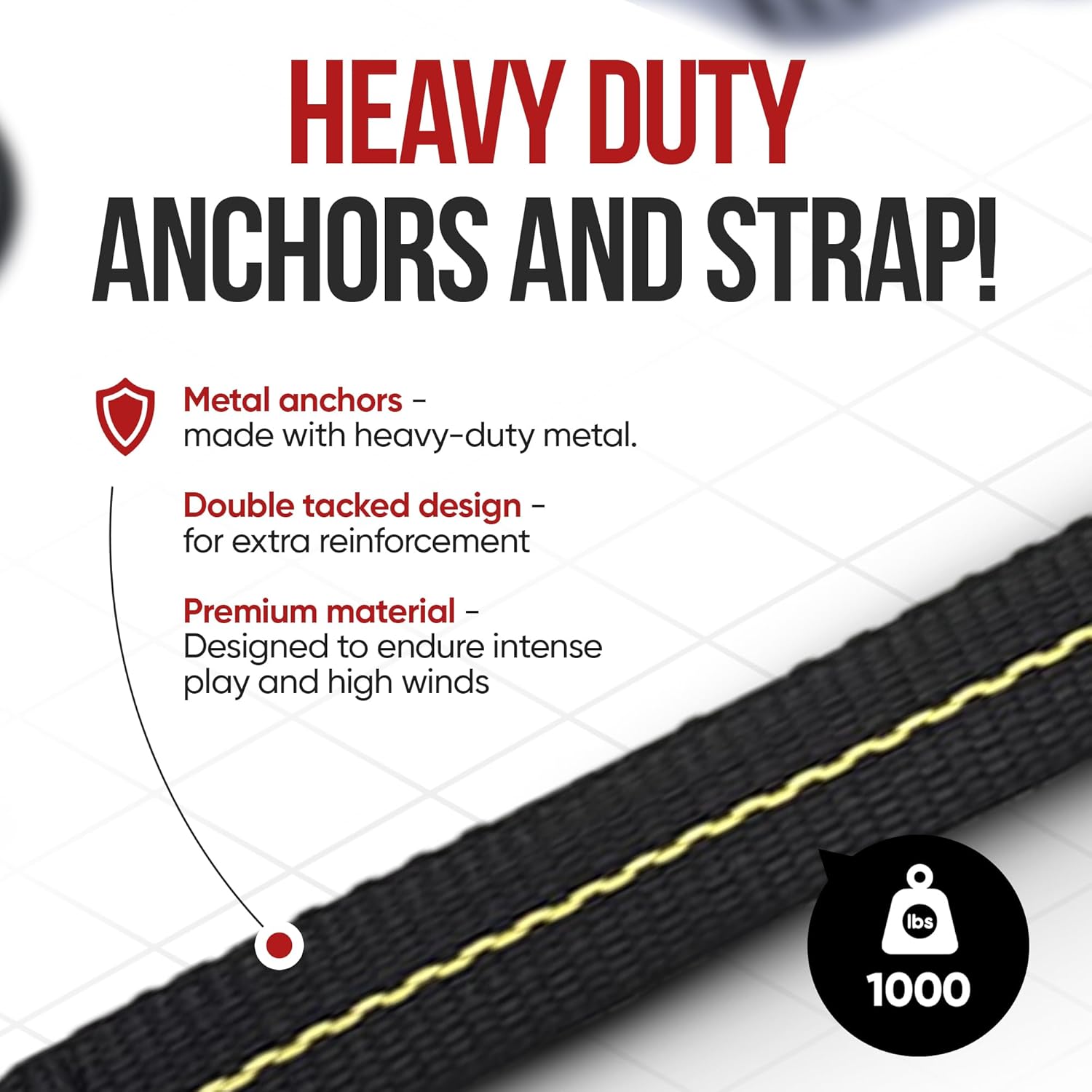 Cajun Tie Downs - Basketball Goal Anchor Tie Down Kit for Secure and Durable Court Setup, Trampoline Anchors, Ground Stakes Heavy Duty Anchor Kit, High Wind Basketball Hoop Anchor