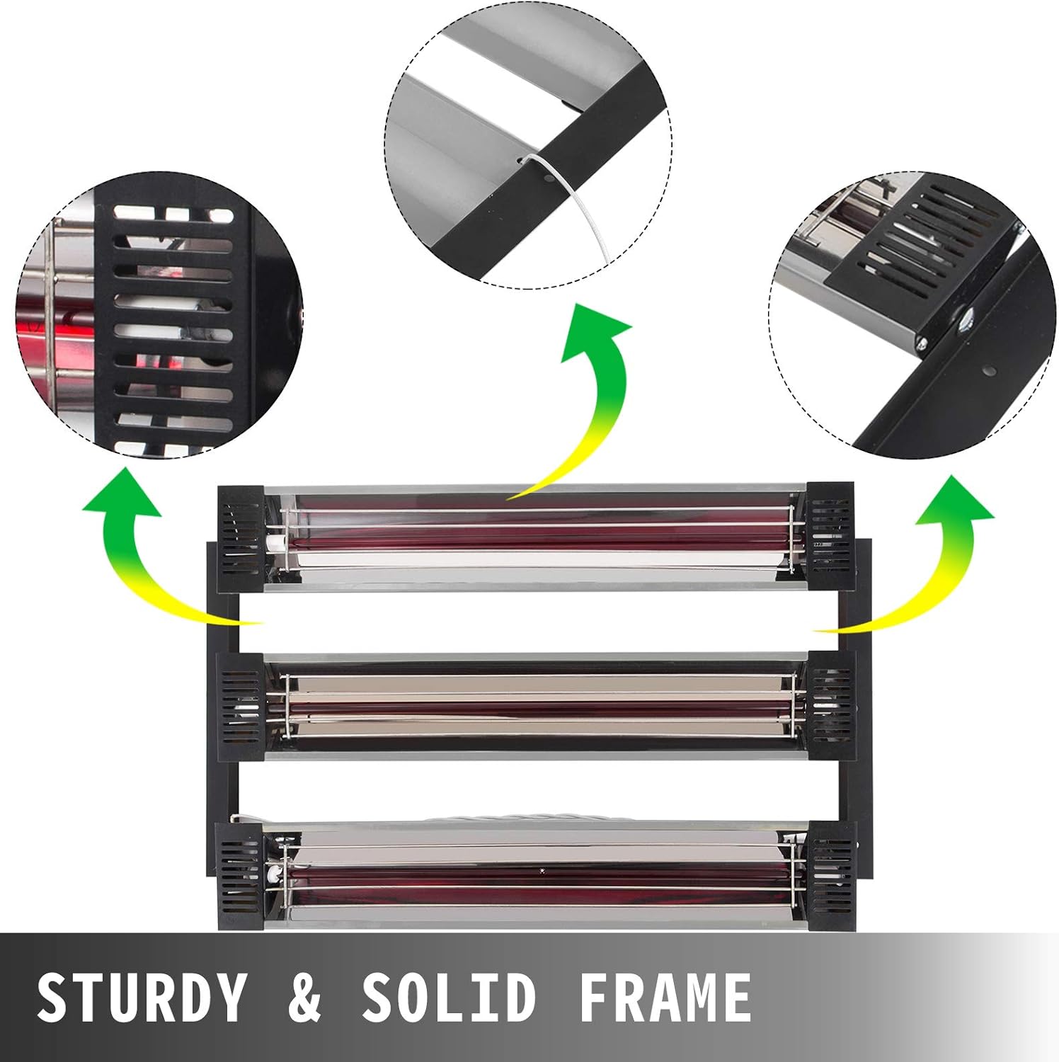 Bestauto Paint Booth Heater 3000W Paint Spray Booth Automotive Heater Lamp 2 x 3000W 110 V Infrared Paint Curing Light 2 Set : Automotive