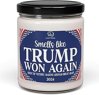 Smells Like Trump Won Again 2024 Candle, Trump Supporter 2024 Present, Trump Election Gift, Celebration Trump Gift 2025