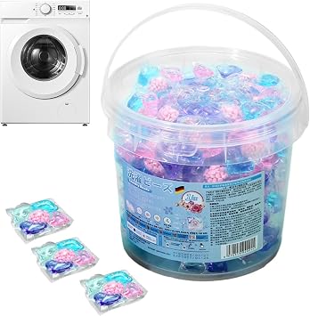 Cloth Detergent Pod Cleaning, Color Protection Formula, Fast Dissolving Laundry, Powerful Stain Removal, Fresh Scent Wash Booster, Safe on Fabrics | Great for apartments, bathrooms