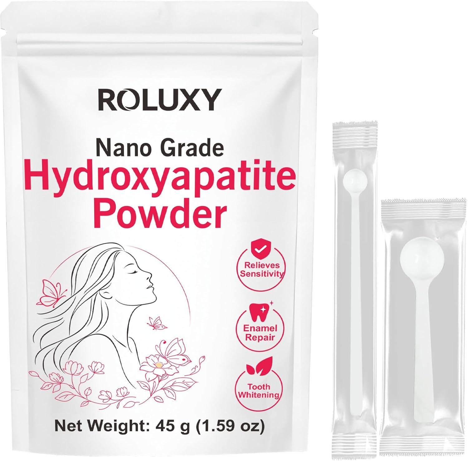 100% Pure Nano Hydroxyapatite Powder 45 g (1.59 oz) | Nano Grade Hydroxyapatite Powder | High-Purity Raw Material hydroxyapatite for DIY Toothpaste Formulations
