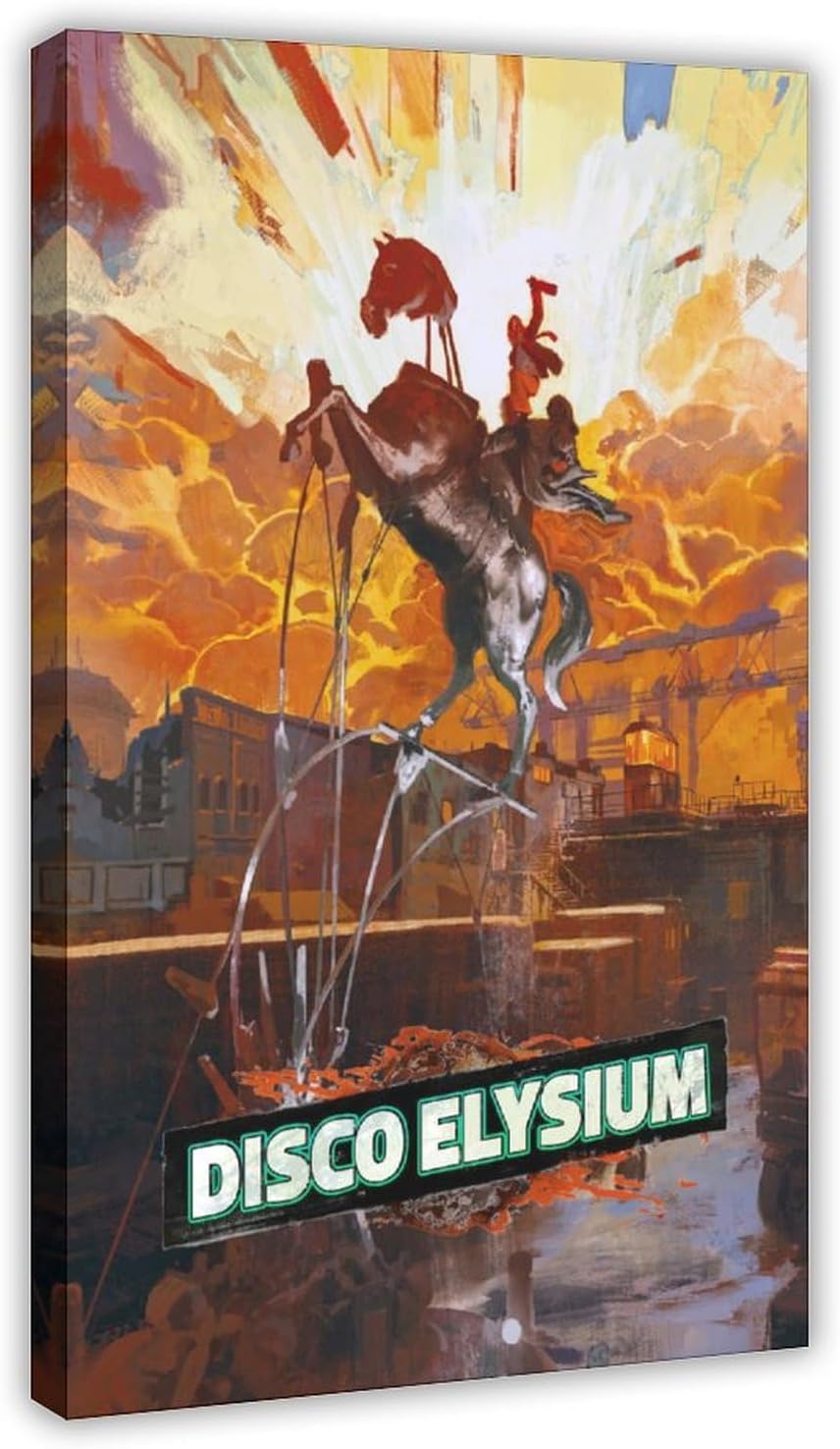 biegzc Disco Elysium Game Poster Canvas Poster Bedroom Decor Landscape Office Room Decor Gift 20x30inch(50x75cm)