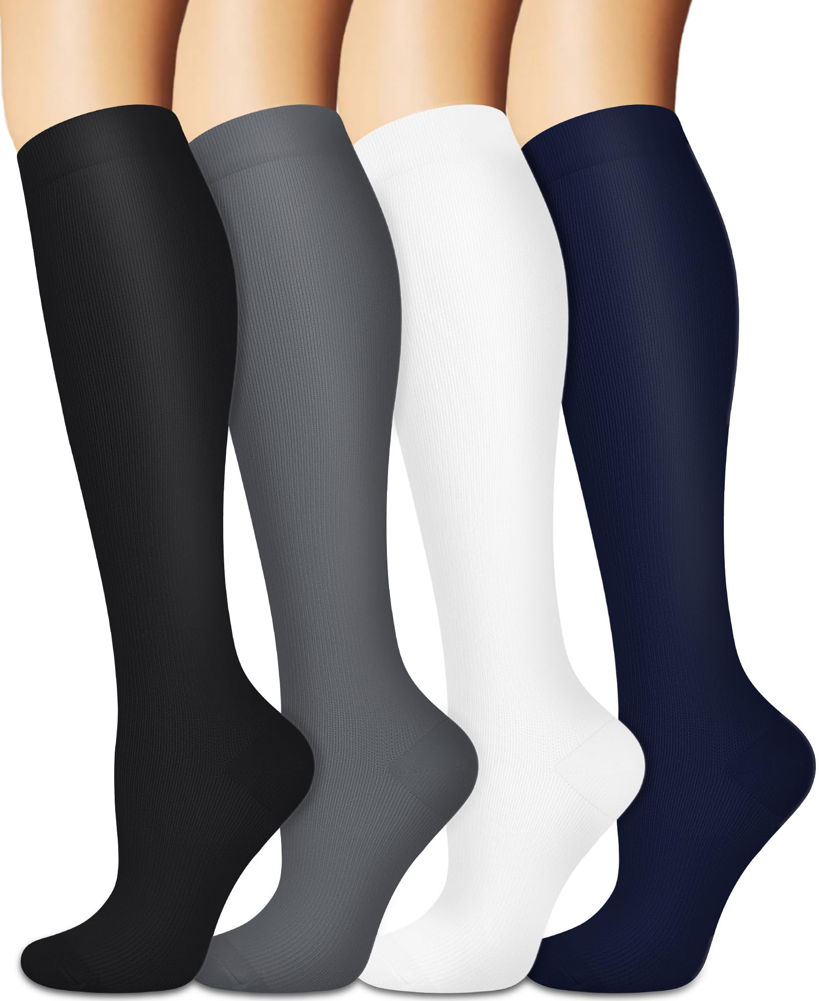 Sooverki Compression Socks for Women and Men Circulation (3/4 Pairs) is Best Support for Running Athletic Cycling Hiking