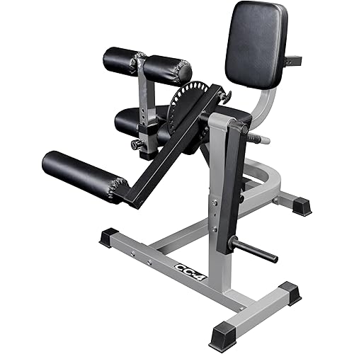 Valor Fitness Leg Extension and Leg Curl Machine - Adjustable - 8 Thigh, 6 Back Positions - Plate Loaded Max 150 lbs - Home Gym Equipment Lower Body Workout
