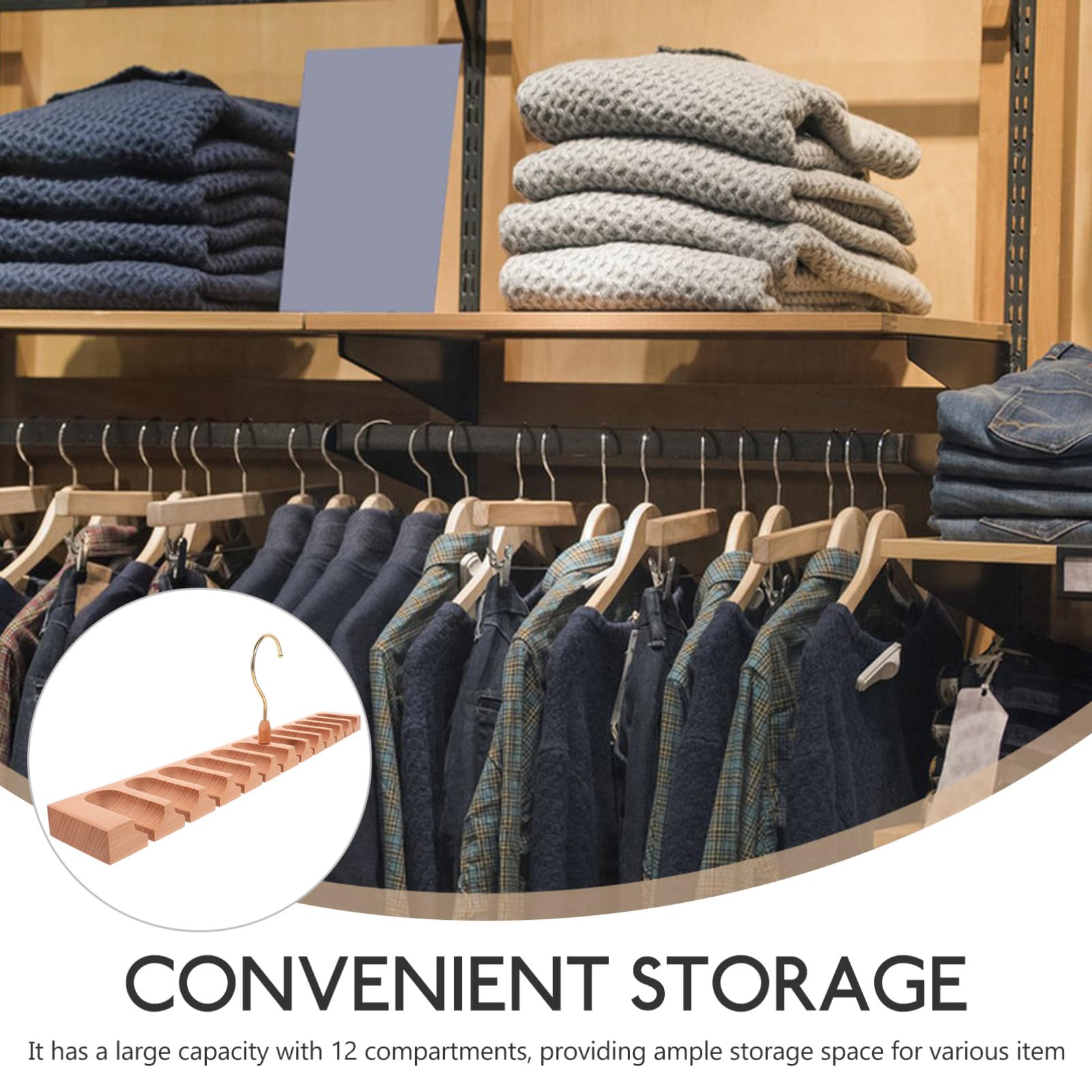 Organizador Giratorio Grande Compartimentos para Cinturones y Corbatas Perchero Multiusos para Armarios Ahorro Espacio y Resistente para Accesorios Hogar