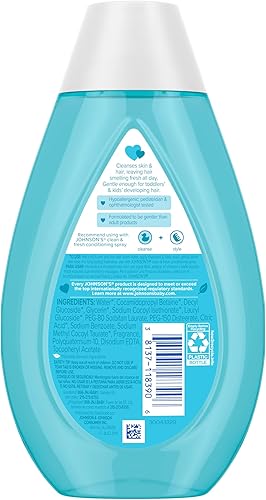 Miniatura 7 de Johnson's Clean & Fresh Champú y Jabón Corporal para Niños 2-en-1 Lavado Diario del Cabello y Cuerpo para Niños y Pequeños Limpia Suavemente
