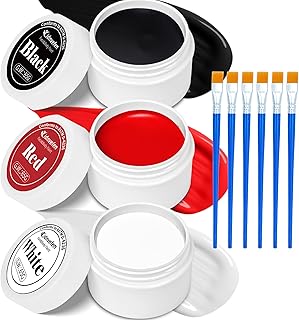 Juego de pintura facial corporal a base de ac...