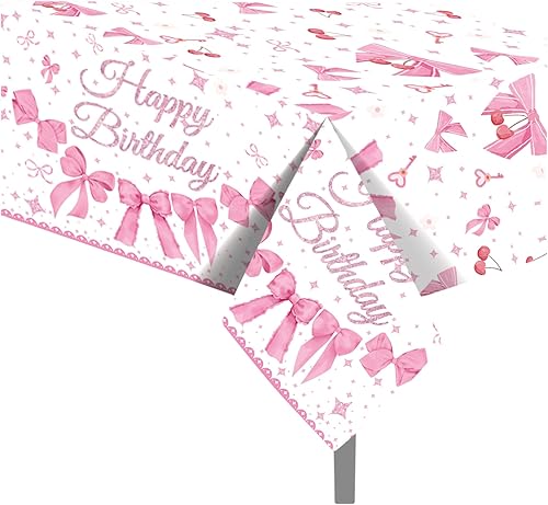 Miniatura 102 de CC HOME 1 pieza de mantel de plástico para fiesta de los 90 de 54 x 87 pulgadas de largo, mantel vintage retro de los 90 de hip hop, tema de 1990