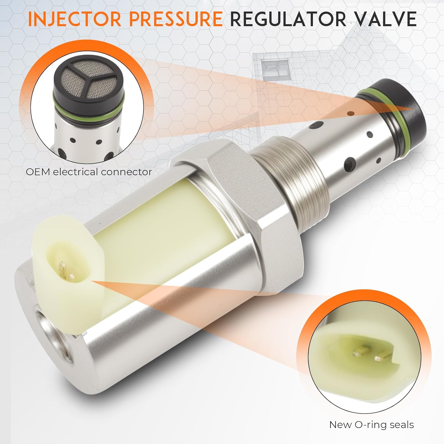IPR Valve 6.0 Injector Pressure Regulator ＆ ICP Control Sensor Compatible with Ford Super Duty F250 F350 F450 F550 E350 E450 Excursion 6.0L 2003-2010 Diesel Turbocharged CM5126 AP63417 5C3Z9C968CA