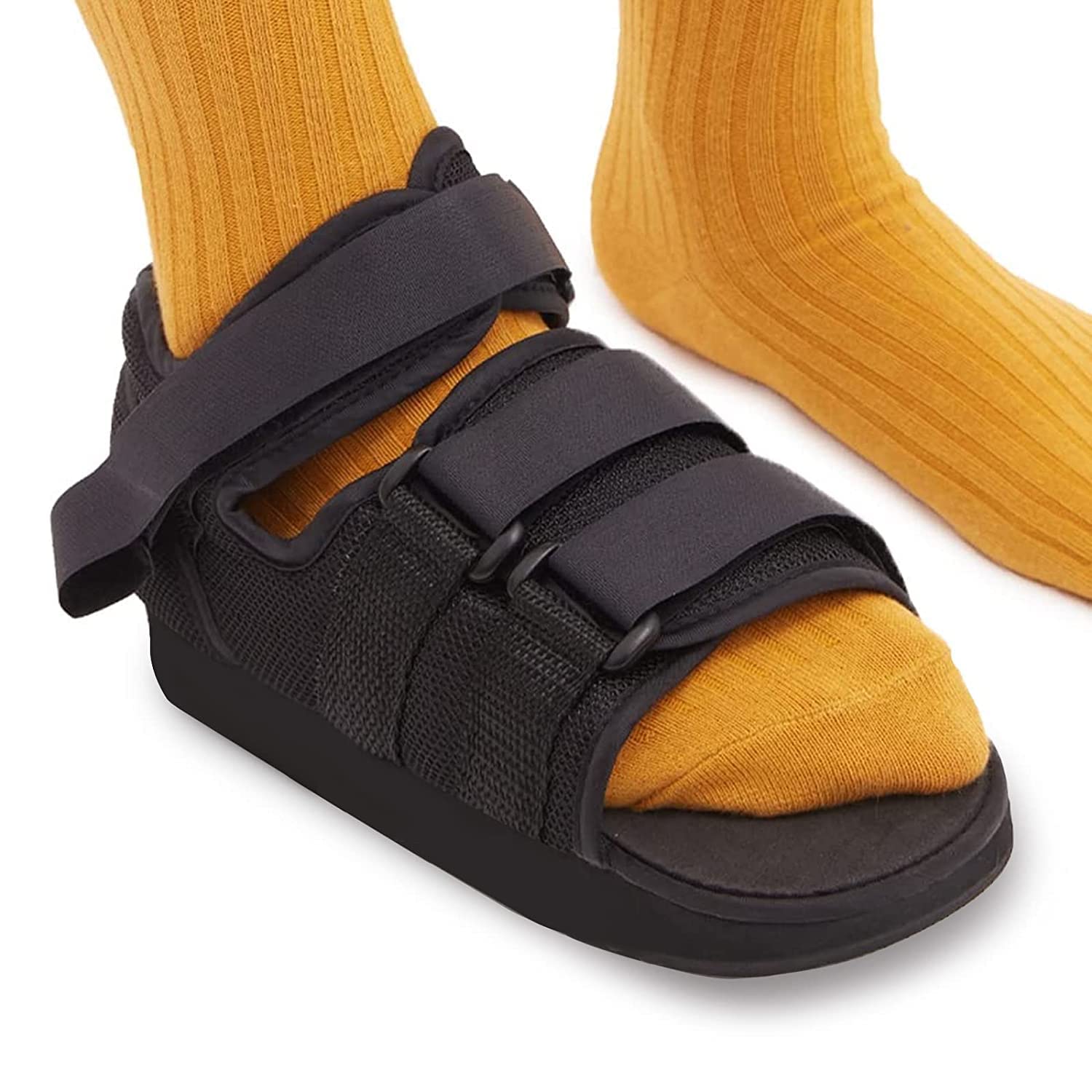 Post Op Shoe Lightweight Medical Orthopedic Walking Foot Brace for Broken Toe Injury or Surgery Non Weight Bearing Medical Shoes for Men and Women (M)