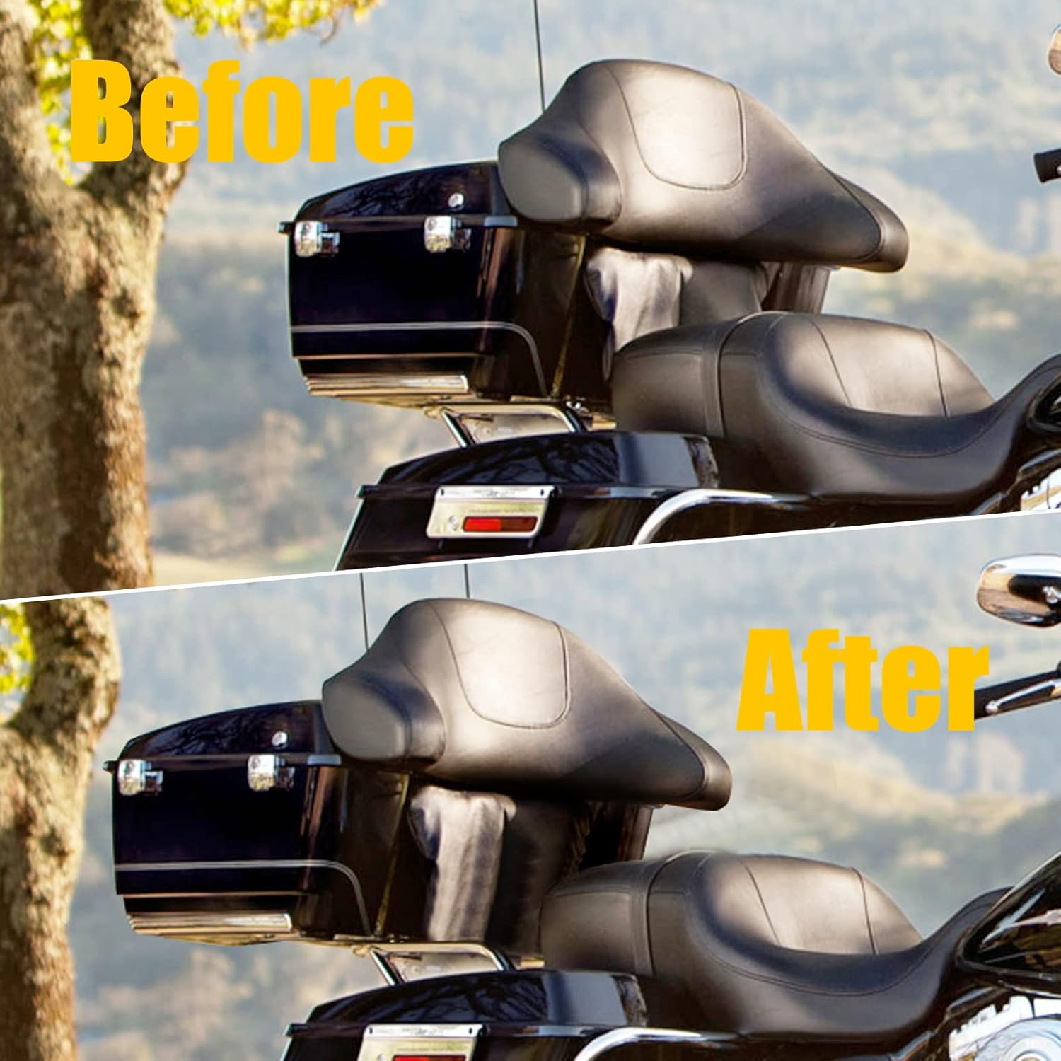 Trikes Tri Glide Tour Pack Relocator Kit Adjustable 1''-3'' Extend Trunk Luggage Plate Rack for 2009-2014 Harley Touring Road King Electra Street Glide Detachable