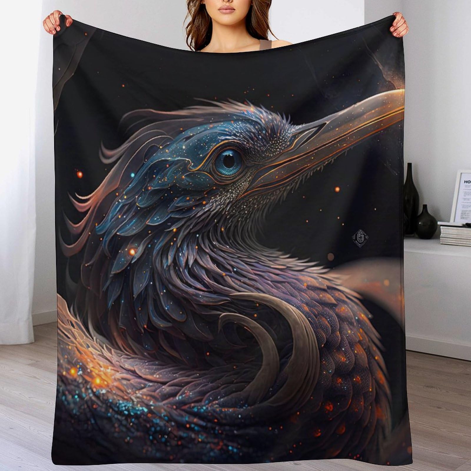 Animal Heron Blankets Throw Super Soft Warm Plush Fluffy Lightweight Cozy Fuzzy Blankets for Children Teens, Young Girls Or Adult for Couch Bed Sofa(140×180cm) — image 1