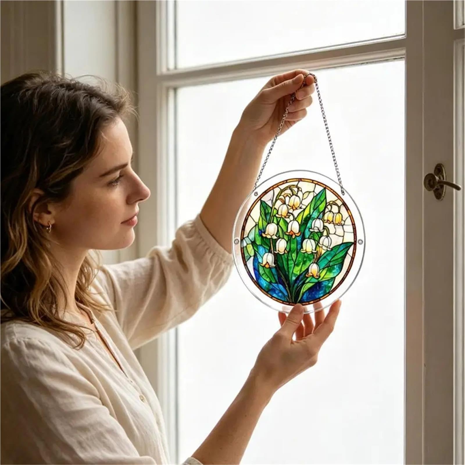 Puzzle acrilico Suncatcher da appendere alla finestra