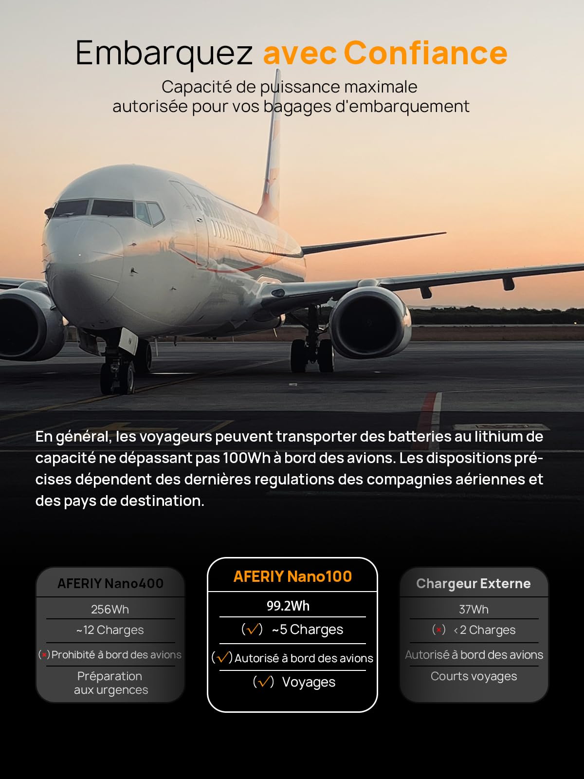 AFERIY Estación de Energía Portátil 100W, 99,2 Wh/31 000 mAh, （Envío en 3 días）Carga RáPida Dual USB-C PD3.0, Carga Solar, ProteccióN De Seguridad 6 En 1, Ideal Para Viajes