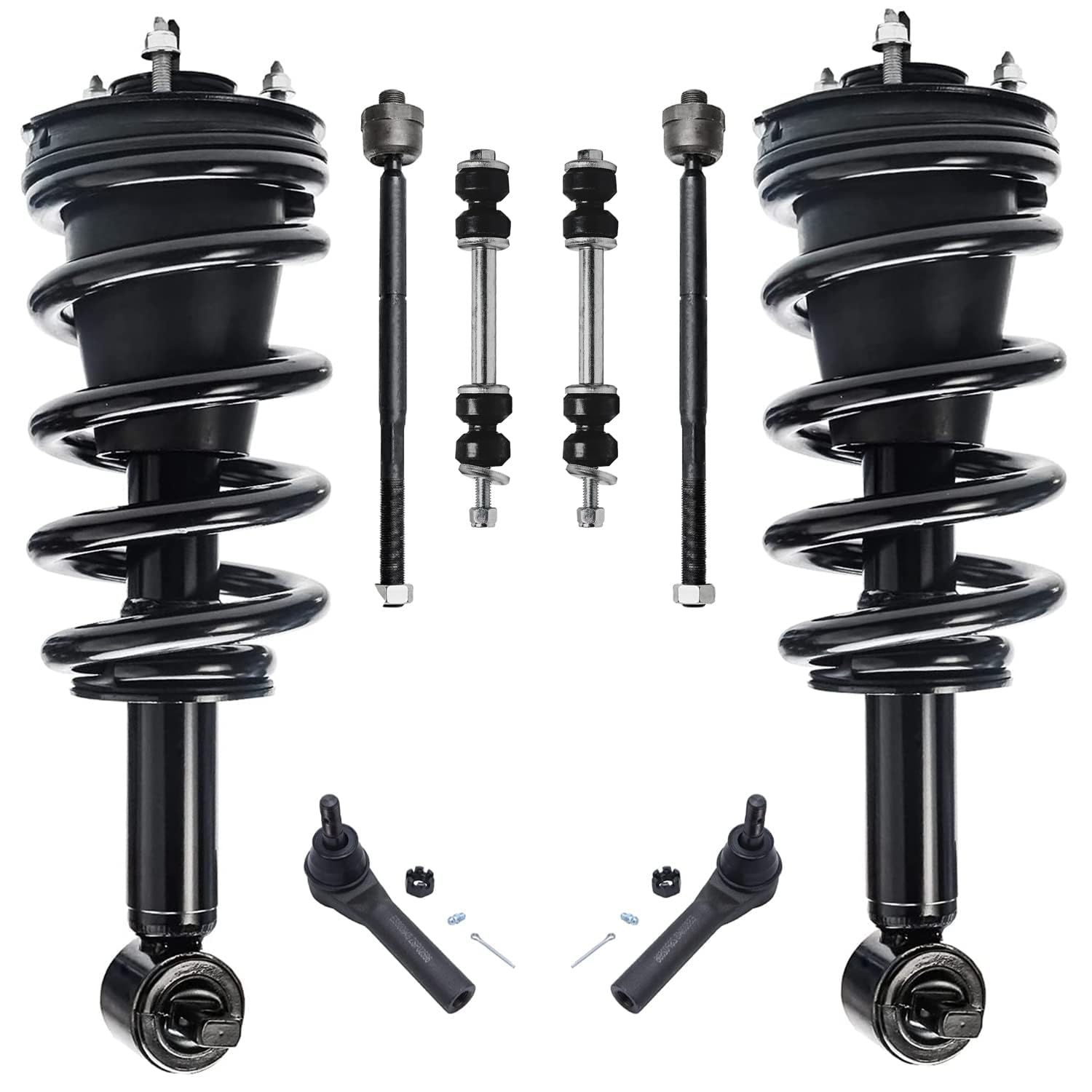 Detroit Axle - 4WD Front 8pc Struts Kit for 2014-2018 Chevy Silverado 1500