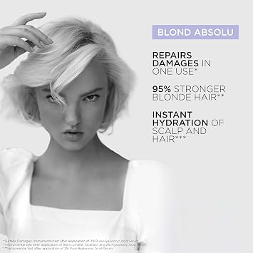 Kérastase serum, kuru ve sarıya boyanmış Saçlar İçin,%2 saf, nemlendirici hyalüronik asit içerir