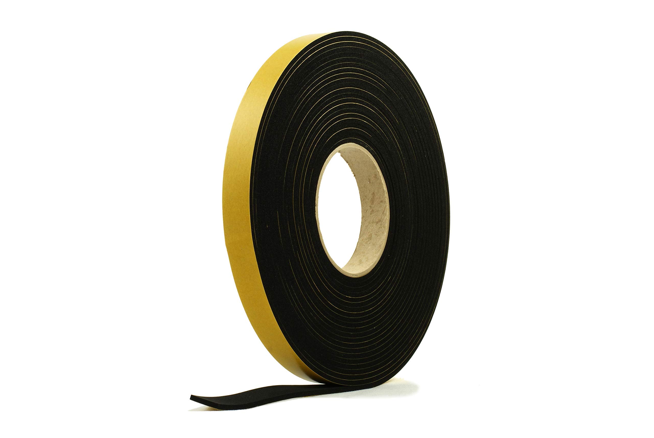 Neoprene Rubber Black Self-Adhesive Sponge Strip 20mm Wide x 3mm Thick x 10m Long