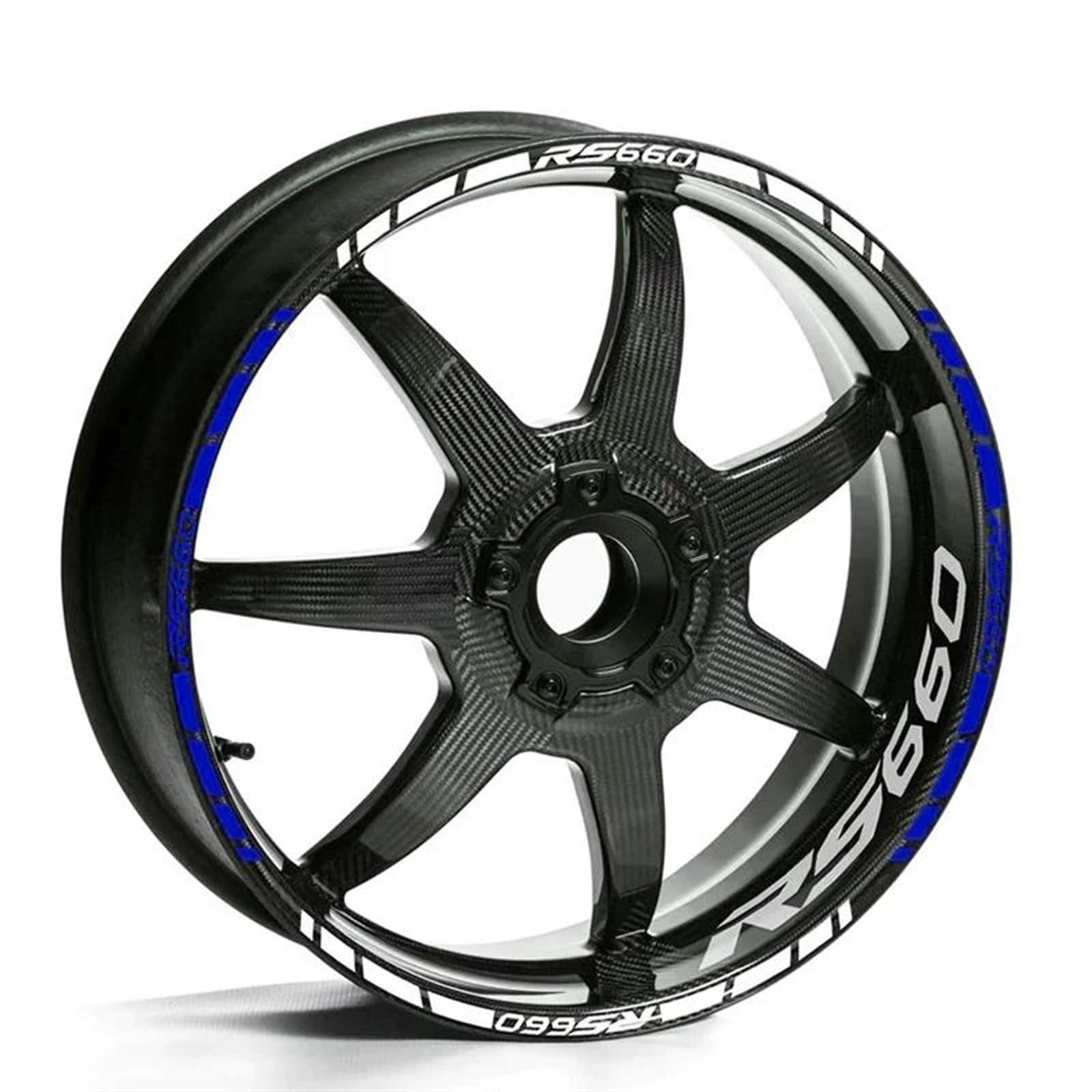 Motorcycle Racing Equipment Wheel Tire Rim Decoration Adhesive Reflective Decal Sticker for Aprilia RS660 RS 660 Decorative(Color4)