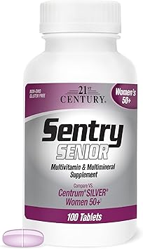 21st Century Sentry Senior Women 50 Plus Tablets, 100 Count 27542