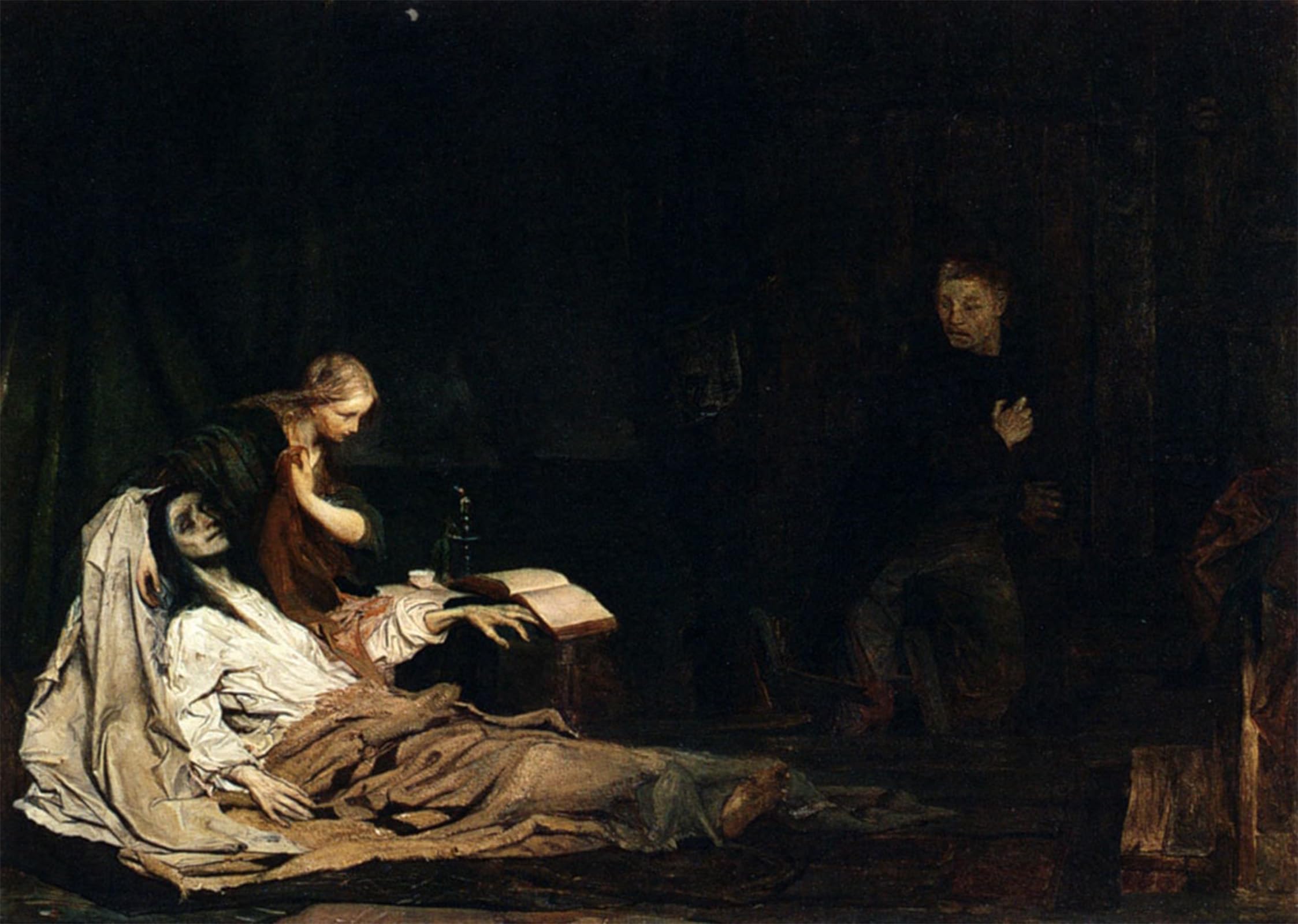 SERENDIPITP Abstract Painting Mural Print Picture Wall Decor Painting The Return of The Prodigal Son Matthijs Maris Vintage Wall Artwork for Home Decor 60x90cm