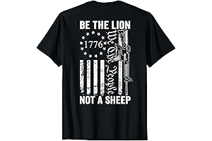 Be The Lion, Not A Sheep T-shirt - Pro Gun 2nd Amendment AR15