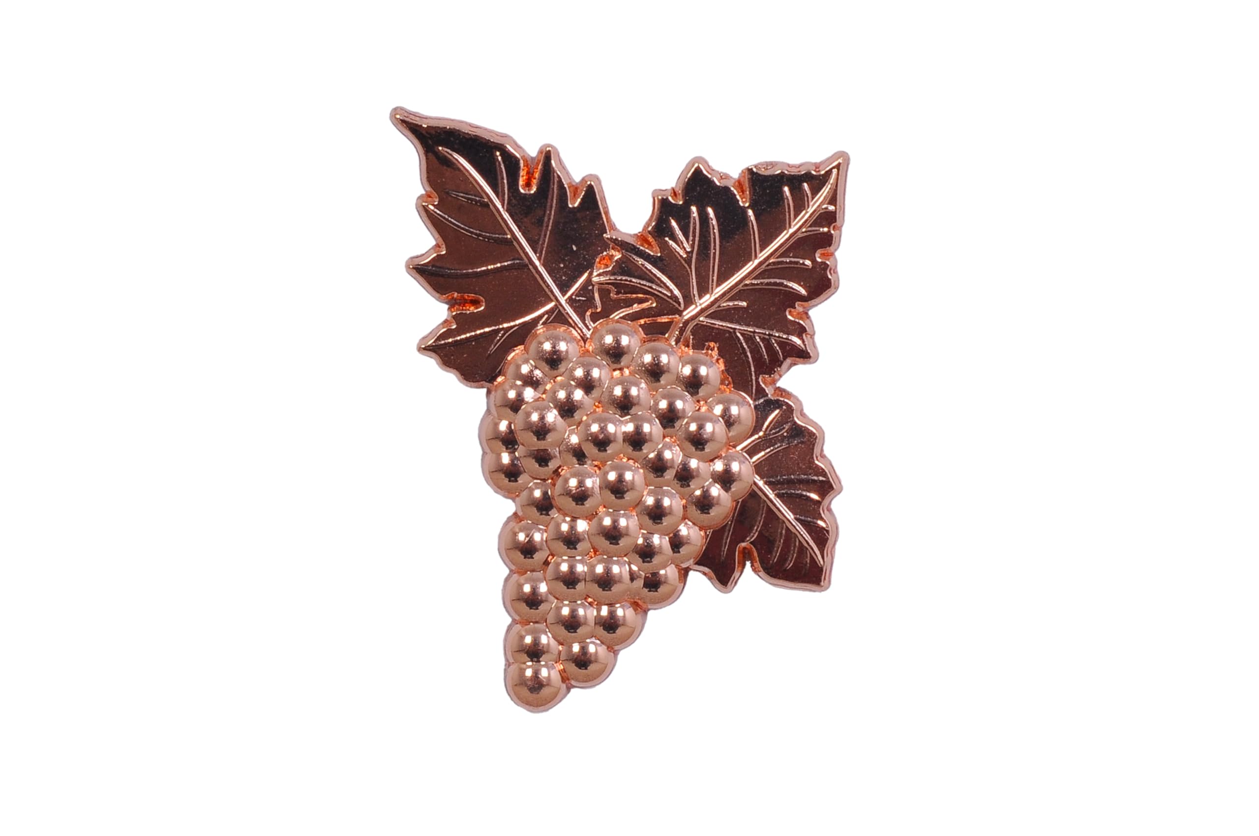 SOMM DIGI Sommelier & Grape Pin in Rose, Silver, and Gold - Elegant Wine Leaf Design
