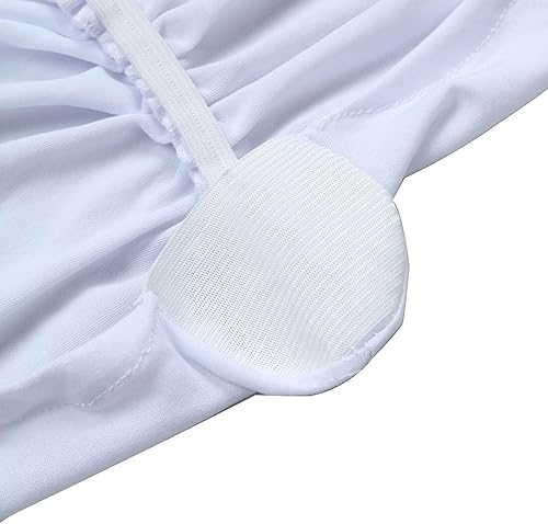 Miniatura 8 de Efavormart - Mantel para mesa de cóctel, color negro, de 32 pulgadas, plisado, resistente, de elastano, para mesa de cóctel, boda, fiesta, bar,