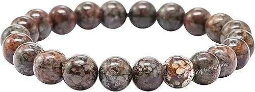 Miniatura 417 de Amazing Gemstone Pulsera de cristal para mujeres y hombres, pulsera de cristal curativo de protección, pulsera elástica con cuentas de piedras