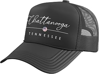 Chattanooga Tennessee TN on Chattanooga Trucker Hat with Adjustable Mesh Back