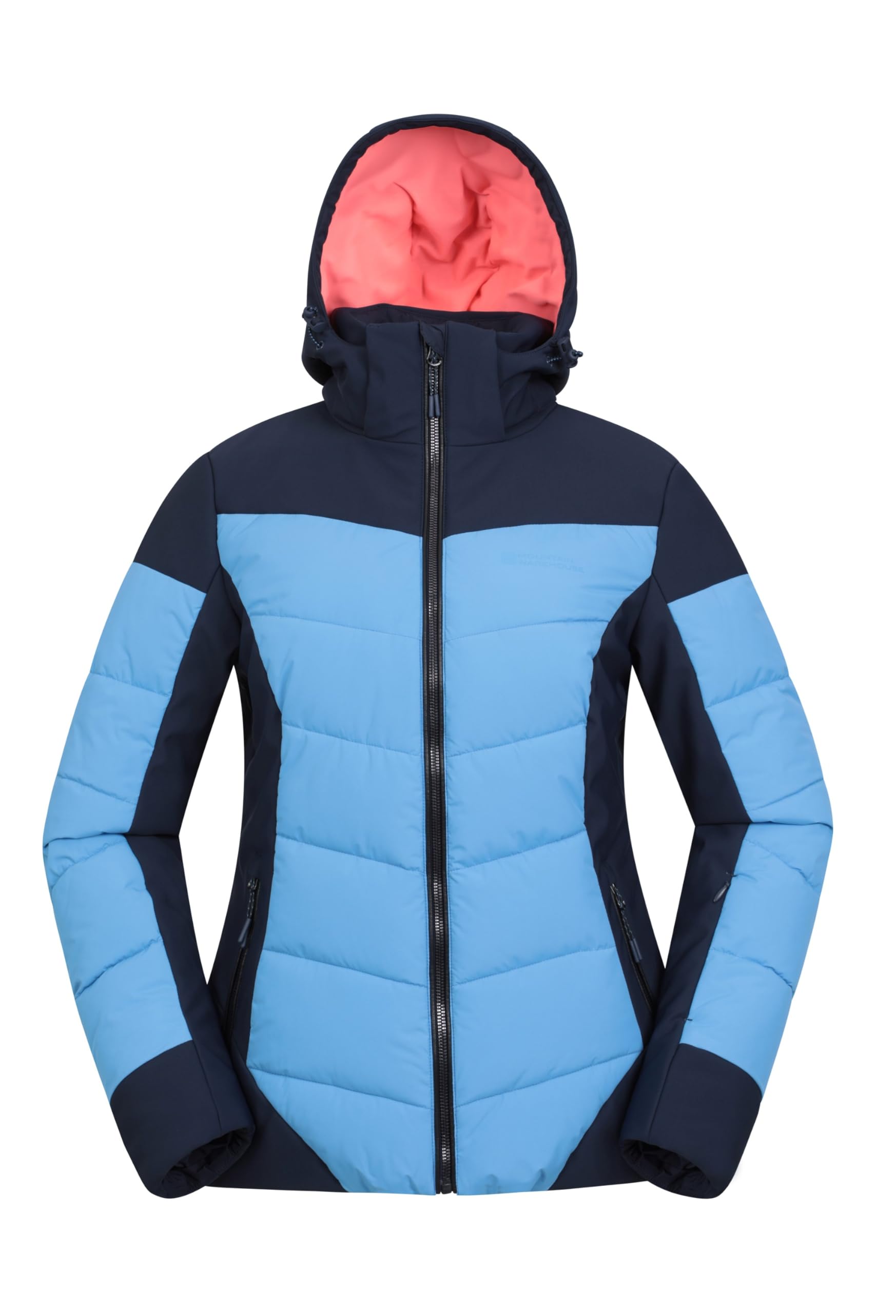Mountain Warehouse Women's Navy Resort Padded Ski Jacket - Snow Proof, Isotherm, Breathable & Thermal Tested -30 °C Coat - Best For Winter, Skiing, Winter Sports Size 12