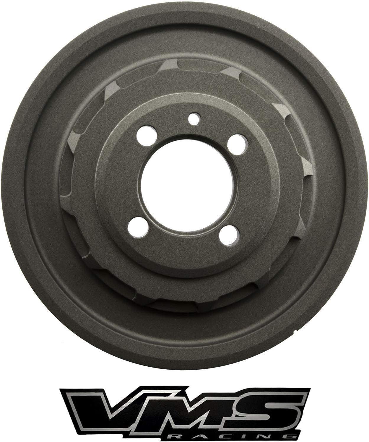 VMS RACING 90-99 Light Weight Billet Aluminum Crankshaft CRANK PULLEY Compatible with Mitsubishi Eclipse Eagle Talon 1990-1999 4G63 Engines ONLY OEM SIZE (uses same belts)