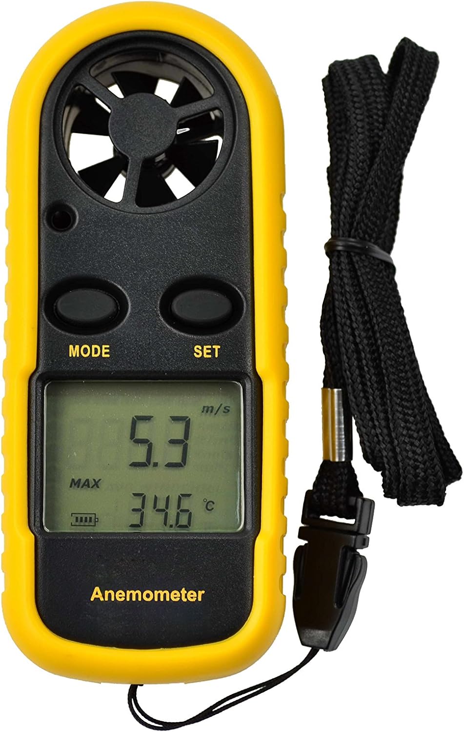 GM816 Anemómetro digital de 10 a 45 ℃, 0,3 a 30 m/s Industria