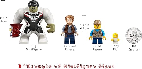 Miniatura 6 de LEGO Marvel Superheroes Avengers Minifigure - Capitán Marvel con cabello casco y explosiones de energía