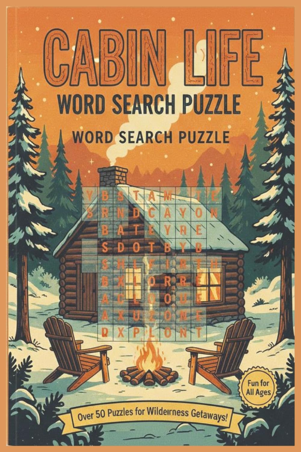 Cabin Life Word Search Puzzle (The Mindful Moments Puzzle Series)