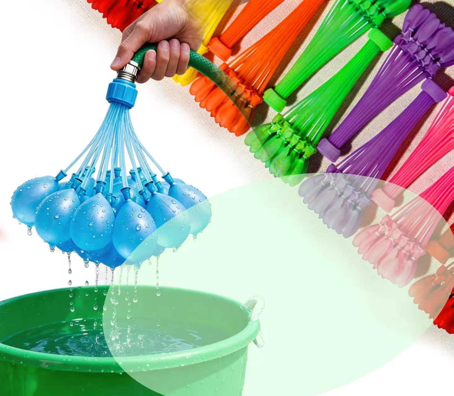 Water Balloons With 1184 balloon Easy Quick Start Splash Party with Kids and Adults Water Bomb 6332 (Multicolored0942)